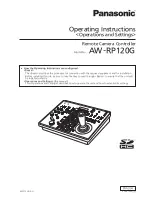 Preview for 1 page of Panasonic AWRP120GJ Operating Instructions Manual