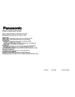 Preview for 40 page of Panasonic AWRP501 - HYBRID CONTROL PANEL Operating Instructions Manual