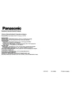 Предварительный просмотр 40 страницы Panasonic AWRP505 - MULTI HYBRID CTL PAN Operating Instructions Manual