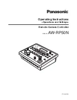 Panasonic AWRP50N - REMOTE CAMERA CONTROLLER Operating Instructions Manual предпросмотр