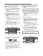 Предварительный просмотр 7 страницы Panasonic AWRP50N - REMOTE CAMERA CONTROLLER Operating Instructions Manual