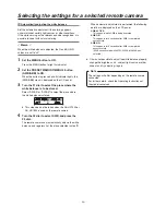 Предварительный просмотр 10 страницы Panasonic AWRP50N - REMOTE CAMERA CONTROLLER Operating Instructions Manual