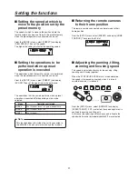 Предварительный просмотр 21 страницы Panasonic AWRP50N - REMOTE CAMERA CONTROLLER Operating Instructions Manual