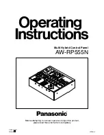 Preview for 1 page of Panasonic AWRP555N - MULTI FUNCTION CONTROLLER Operating Instructions Manual