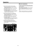 Предварительный просмотр 22 страницы Panasonic AWRP655N - MULTI FUNCTION CONTROLLER Operating Instructions Manual