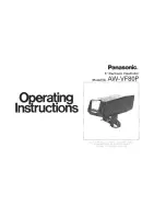 Preview for 1 page of Panasonic AWVF80P - ELECTRONIC VIEW FINDER Operating Instructions Manual