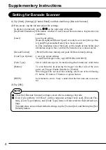 Preview for 4 page of Panasonic Barcode Scanners Using Instruction