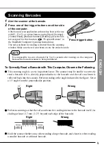 Preview for 5 page of Panasonic Barcode Scanners Using Instruction