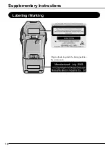 Preview for 10 page of Panasonic Barcode Scanners Using Instruction