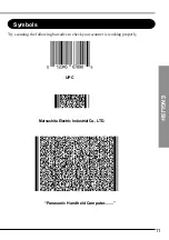 Preview for 11 page of Panasonic Barcode Scanners Using Instruction