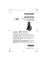 Preview for 1 page of Panasonic BB-GTA150B Installation Manual