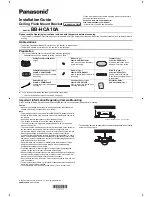 Preview for 1 page of Panasonic BB-HCA10A Installation Manual