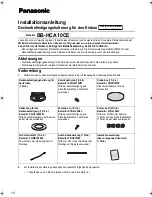 Preview for 10 page of Panasonic BB-HCA10CE Installation Manual