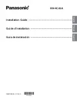 Preview for 1 page of Panasonic BB-HCA3A Installation Manual