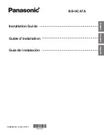 Preview for 1 page of Panasonic BB-HCA7A Installation Manual