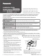 Panasonic BB-HCE481 Installation Manual preview