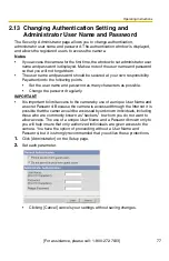 Preview for 77 page of Panasonic BB-HCM371A - Outdoor Wireless Network Camera Operating Instructions Manual