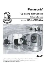 Preview for 1 page of Panasonic BB-HCM381A - Network Camera Operating Instructions Manual