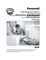 Предварительный просмотр 1 страницы Panasonic BB-HCM403A Operating Instructions Manual