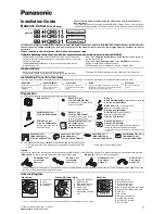 Предварительный просмотр 1 страницы Panasonic BB-HCM511CE Installation Manual