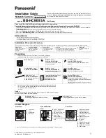 Preview for 1 page of Panasonic BB-HCM515A - Network Camera w/ Audio Installation Manual