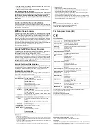 Preview for 2 page of Panasonic BB-HCM527 Important Information