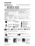 Предварительный просмотр 1 страницы Panasonic BB-HCM531A - Network Camera Installation Manual