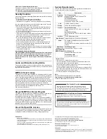 Preview for 2 page of Panasonic BB-HCM547 Important Information