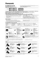 Panasonic BB-HCM705A - Fixed MP H.264 Dome POE Indoor Network... Installation Manual preview