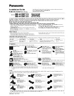 Предварительный просмотр 1 страницы Panasonic BB-HCM715A - POE Pan/Tilt Indoor Network... Installation Manual