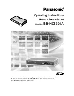 Preview for 1 page of Panasonic BB-HCS301A - Network Camera Server Operating Instructions Manual