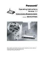 Предварительный просмотр 1 страницы Panasonic BB-HGW700 Operating Instructions Manual