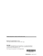 Preview for 12 page of Panasonic BB-HNP15 Important Information Manual