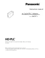 Preview for 1 page of Panasonic BB-HPL11 Instruction Manual