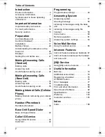 Preview for 2 page of Panasonic BBGT1500 - GLOBARANGE CORDLESS PHONE Operating Instructions Manual