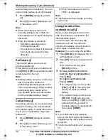 Preview for 34 page of Panasonic BBGT1500 - GLOBARANGE CORDLESS PHONE Operating Instructions Manual