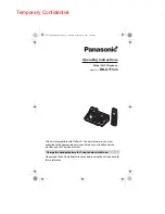 Panasonic BBGT1540 - GLOBARANGE CORDLESS PHONE Operating Instructions Manual preview