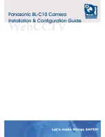 Preview for 1 page of Panasonic BL-C10E Installation &  Configuration Manual