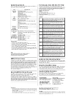 Preview for 2 page of Panasonic BL-C111 Important Information