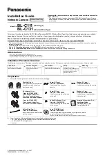 Panasonic BL-C111 Installation Manual preview