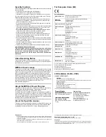 Preview for 2 page of Panasonic BL-C160 User Manual