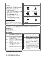 Предварительный просмотр 2 страницы Panasonic BL-C20 Important Information