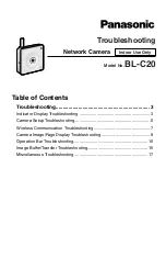 Panasonic BL-C20 Troubleshooting Manual preview
