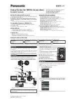 Panasonic BL-C210A Setup Manual предпросмотр