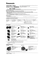 Panasonic BL-C230A Installation Manual предпросмотр