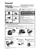 Panasonic BL-C30A - Wireless 802.11 b/g Network Camera Getting Started предпросмотр