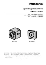 Panasonic BL-VT164WBR Operating Instructions Manual preview