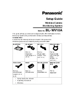 Panasonic BL-WV10A Setup Manual preview