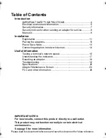 Preview for 2 page of Panasonic BLPA300A - HD-PLC ETHERNET ADAPTOR Operating Instructions Manual