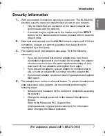 Preview for 7 page of Panasonic BLPA300A - HD-PLC ETHERNET ADAPTOR Operating Instructions Manual